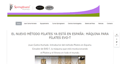 Desktop Screenshot of pilatesspringboard.com